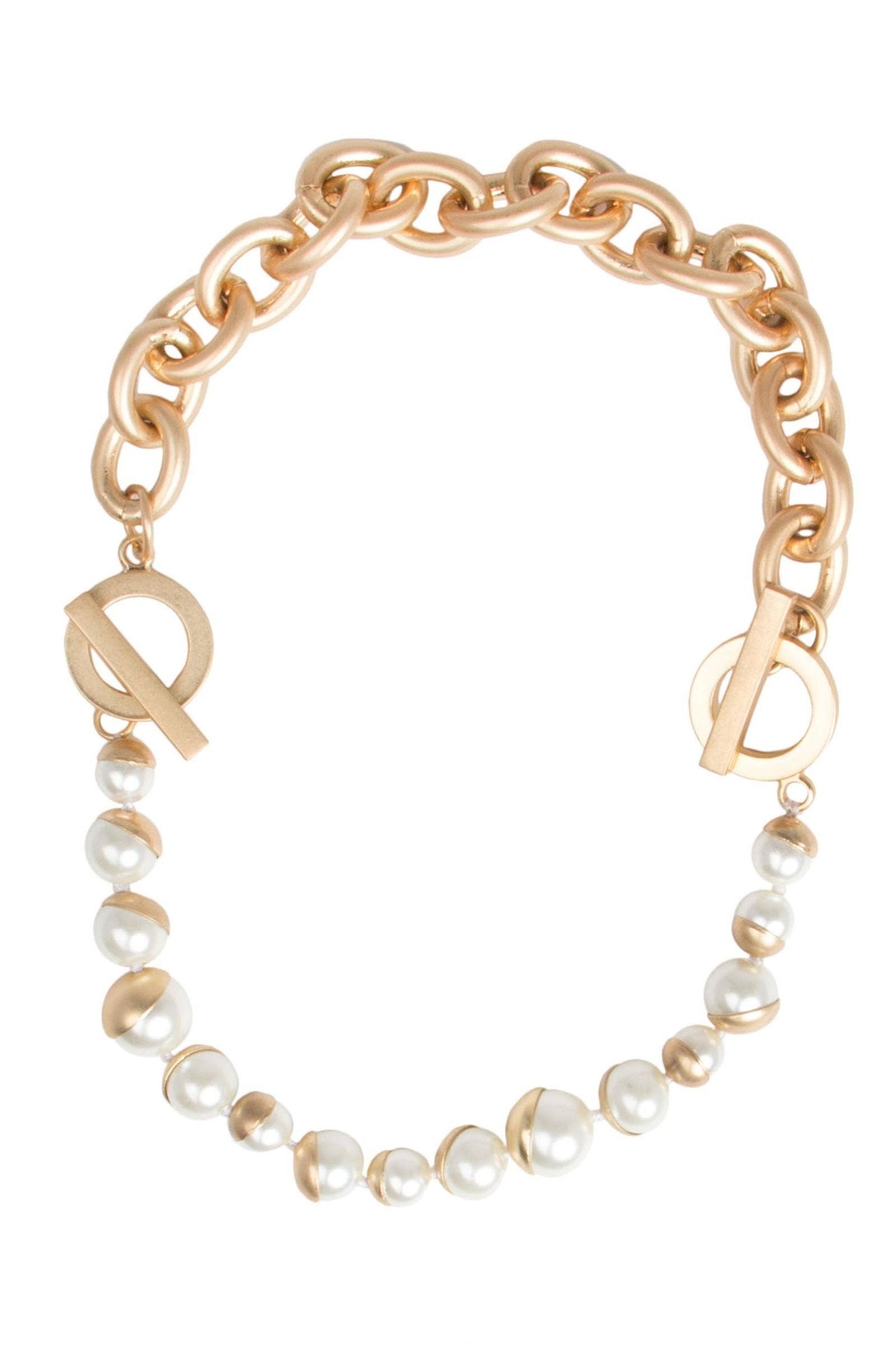 SAACHI - Single Moon Pearl Bracelet