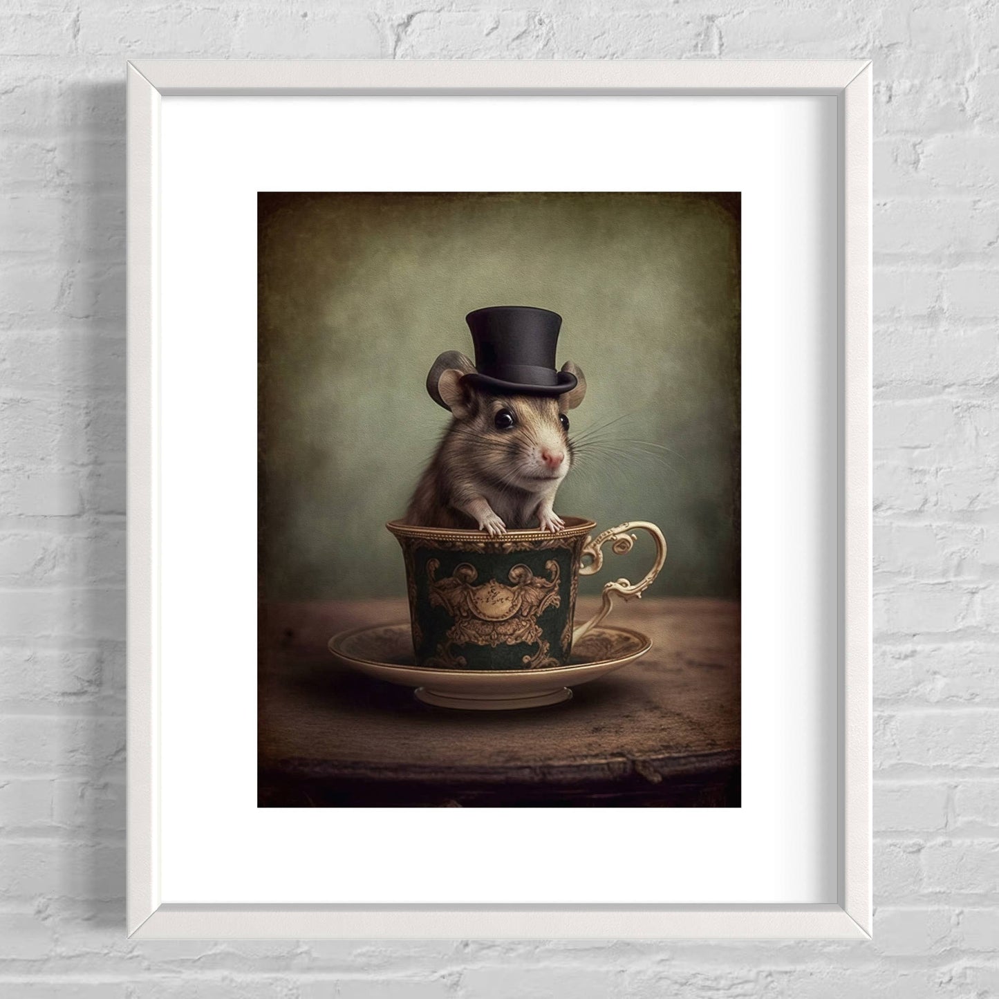 Salty Alyce - Mouse in A Tea Cup Wall Decor EB114