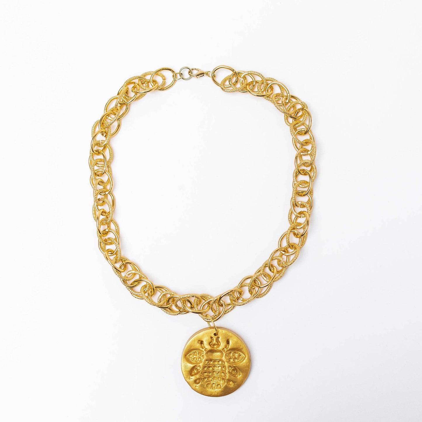 Hidden Truth Jewelry - Gold Chain with Bee Medallion