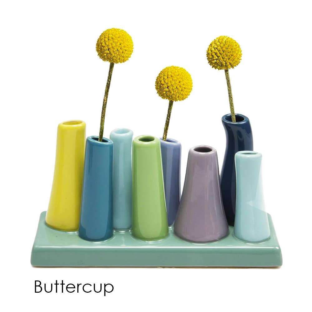 Chive - Pooley Modern Bud Vase For Flowers: Chartreuse