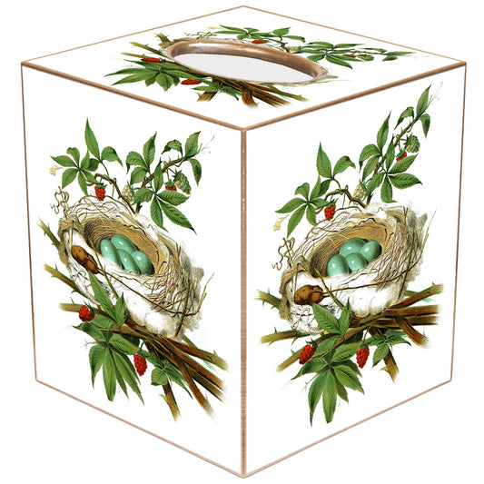 Marye-Kelley - TB7938-Catbird Nest Tissue Box: Paper Mache