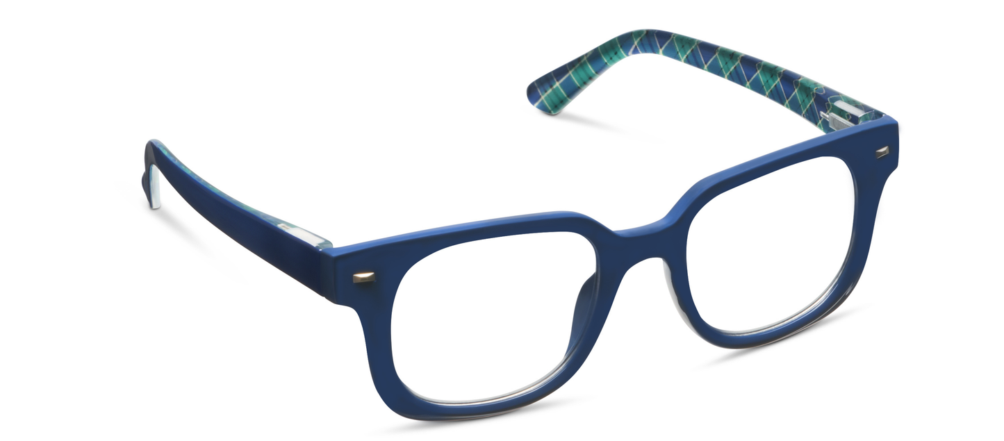 Peepers - Glossary (Blue Light): Black/Wavy / Reading / 2.00