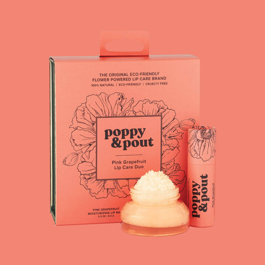 Poppy & Pout - Lip Care Duo, Pink Grapefruit