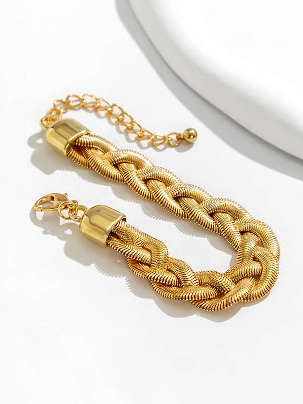 Elanora - Adjustable Snake Chain Bracelet Accessories: GOLD / Adjustable