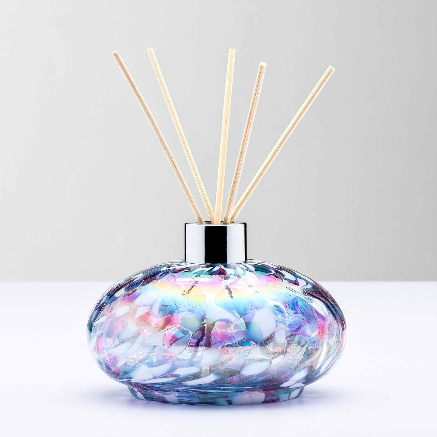 Sienna Glass - Reed Diffuser - Oval - Blue and Pink