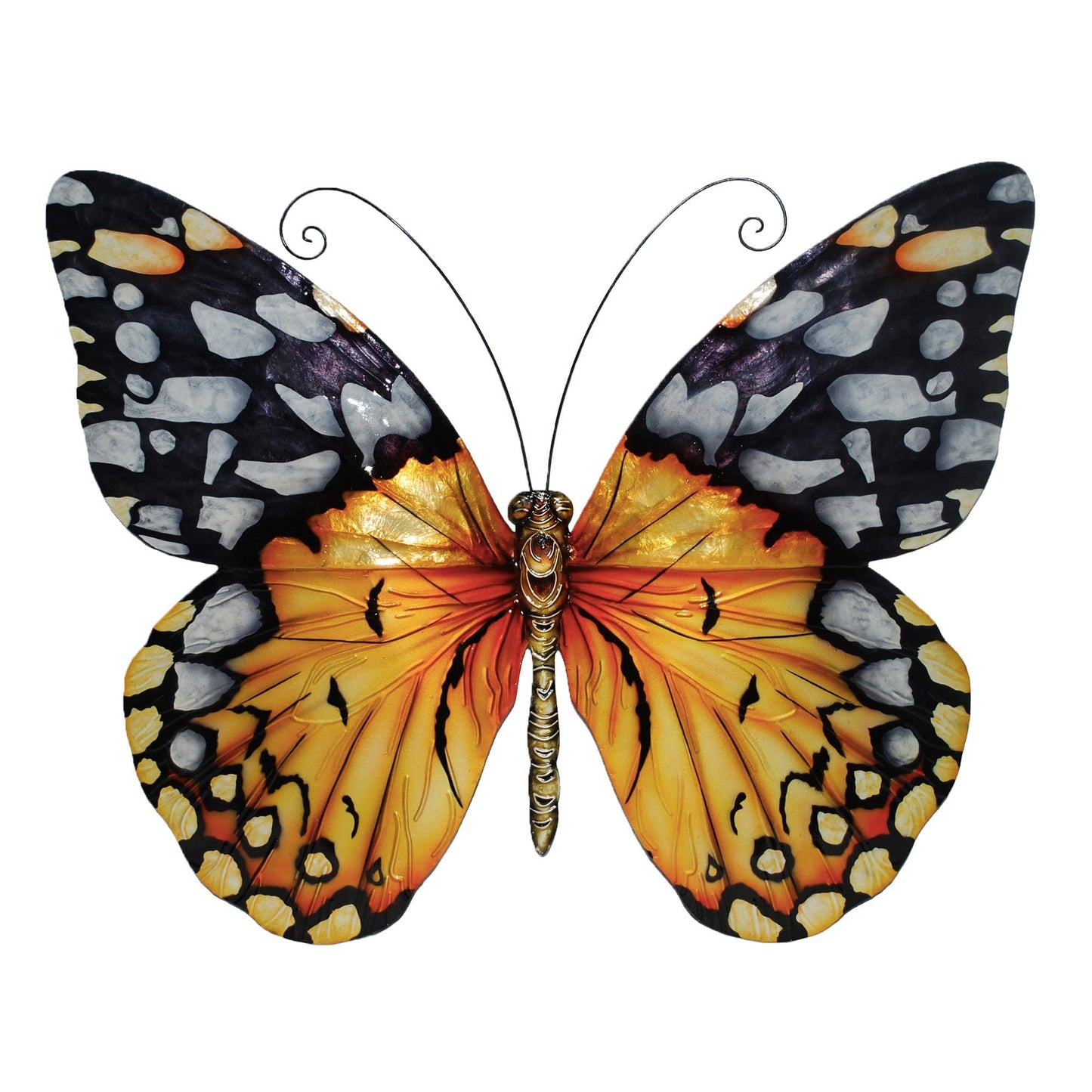 Eangee Home Design - Butterfly Wall Decor Large Monarch Orange,In/Outdoor