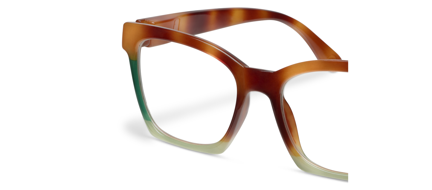 Peepers - Birdie (Blue Light): Peepfetti Tortoise Colorblock / Reading / 2.25