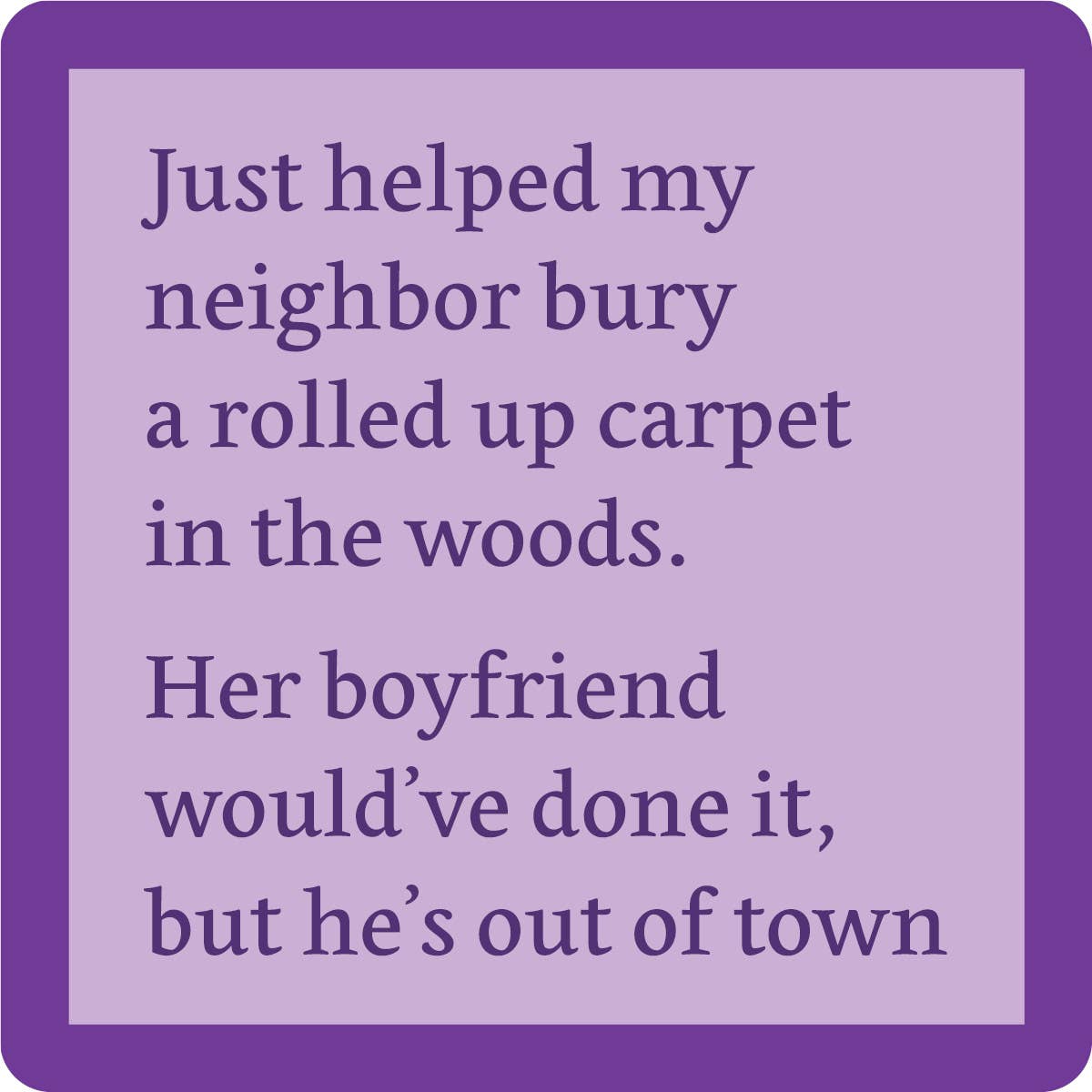 Drinks on Me - COASTER Rolled Carpet | Funny Party Gift | Home Bar Decor