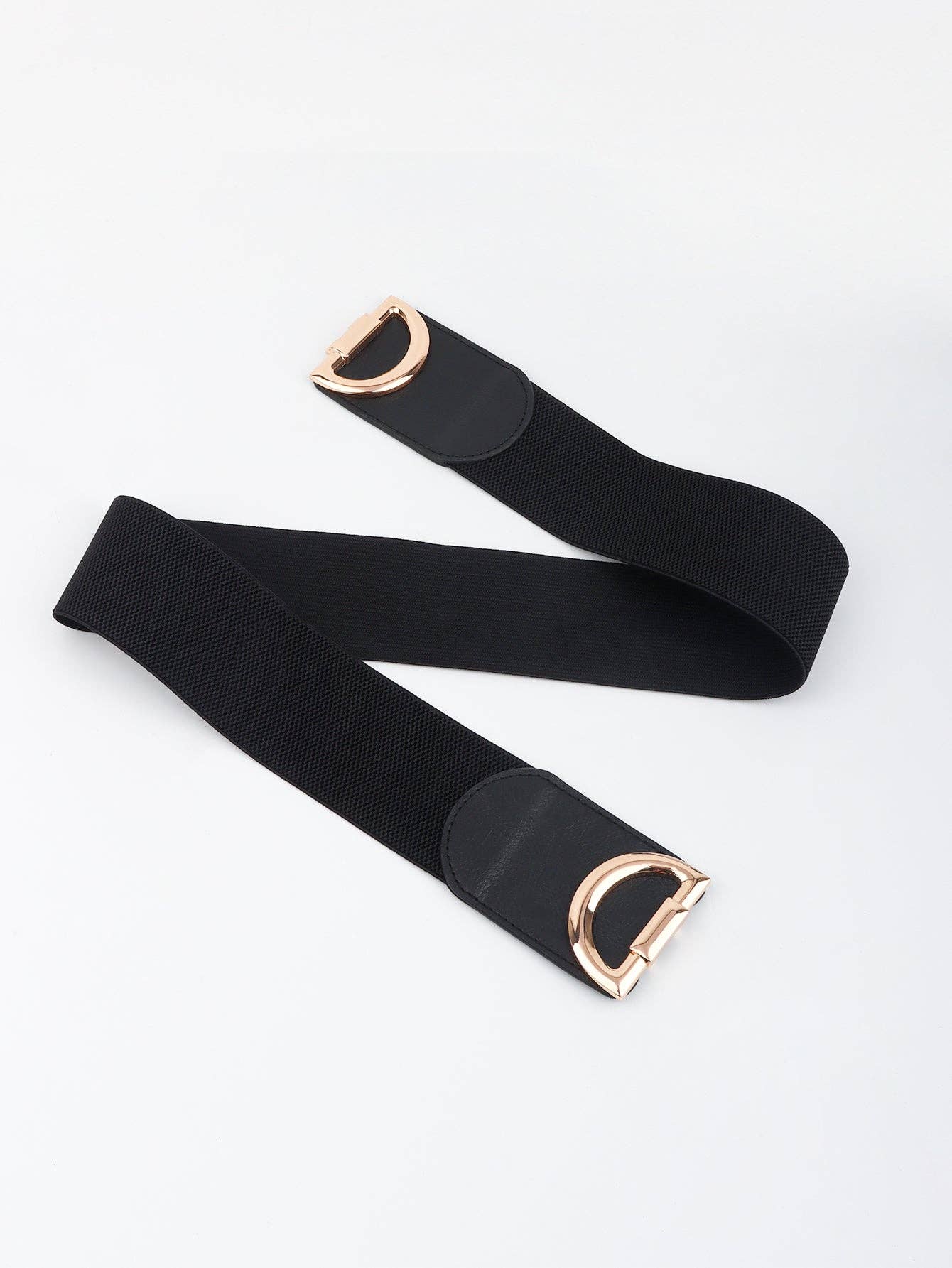 Kustom Kreations Goods - D Buckle Elastic Belt: Black / One Size