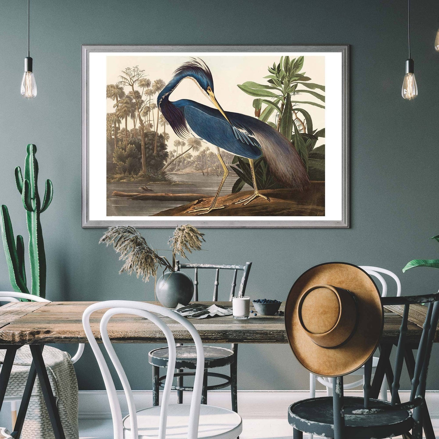 Ink & Drop - Louisiana Heron print: 11 ¾ x 15 ¾ in | 30x40 cm / Matte