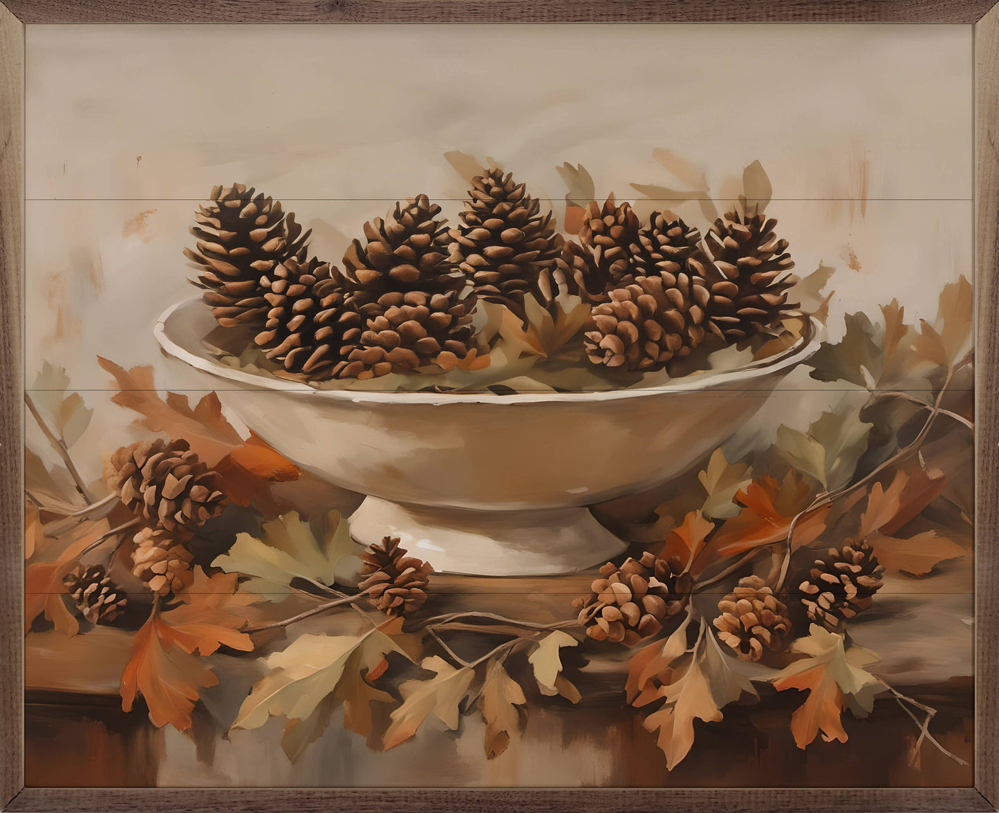 Kendrick Home - Pinecones Fall Centerpiece: 20 x 16 x 1.5