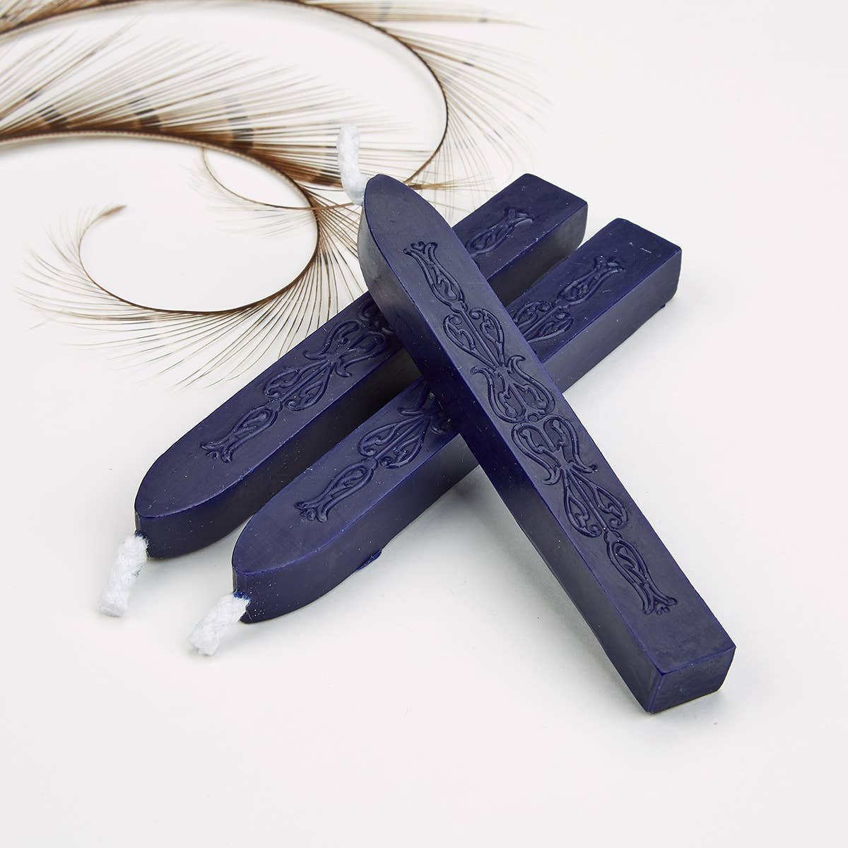 Freund Mayer & Co. - Sealing Wax Sticks with wick 3PK- 25+ colors: Cobalt Blue