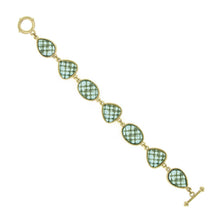 Load image into Gallery viewer, 1928 Jewelry - 1928 Jewelry Light Aqua Blue Faceted Toggle Bracelet