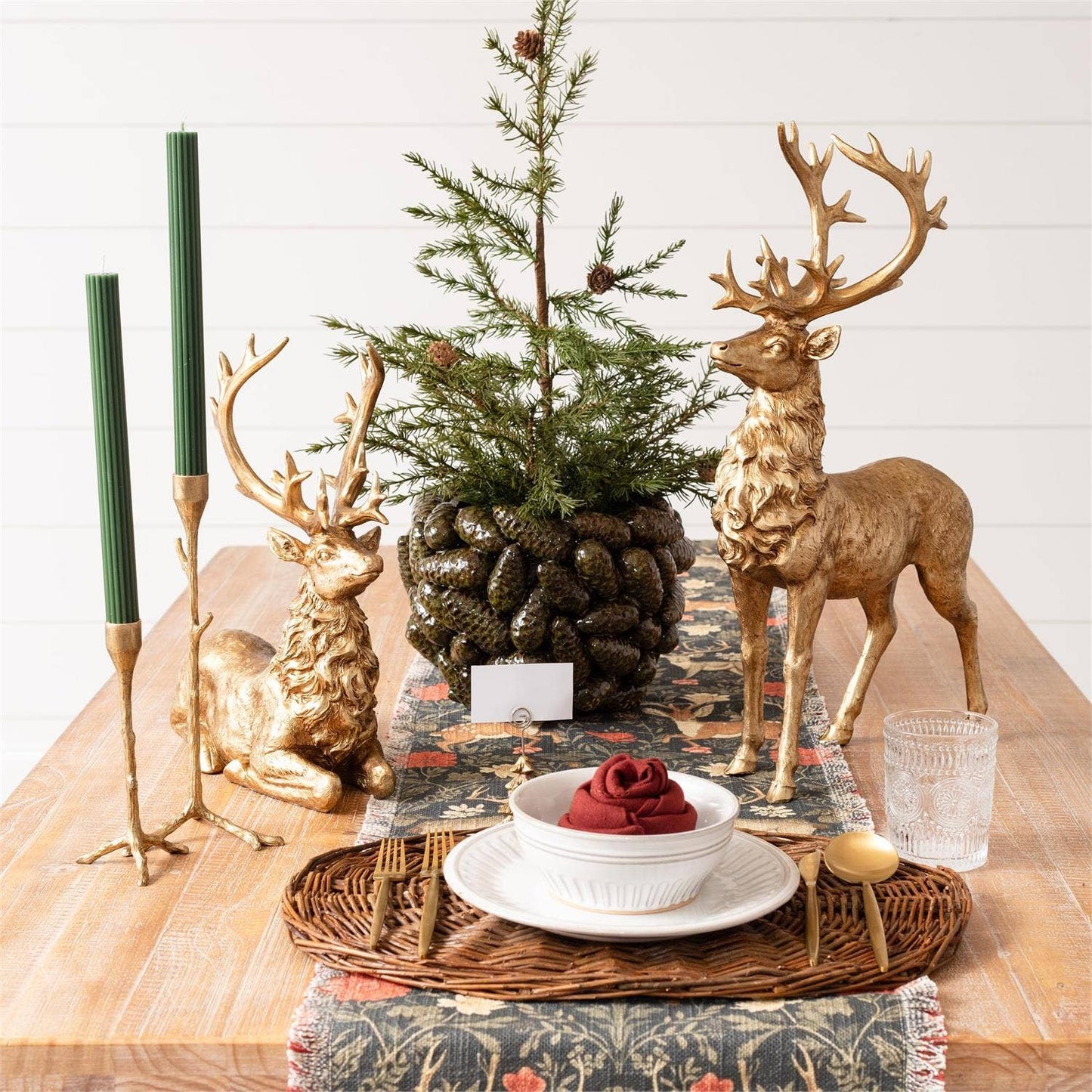 Audrey's Home & Gift - Table Runner - Balmoral Deer Print (Pk/02)