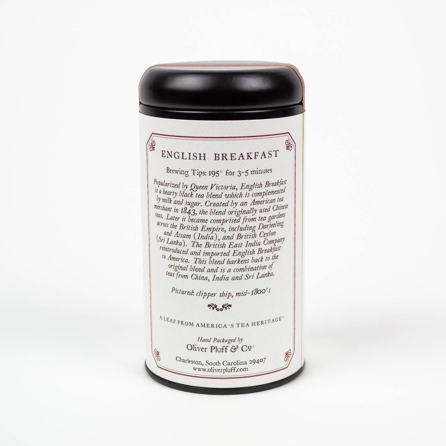 Oliver Pluff & Company - English Breakfast - Loose Tea in Signature Tea Tin