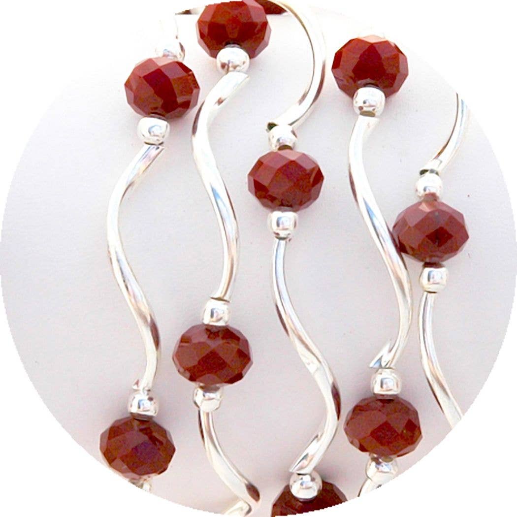 My Fun Colors - Fashion Stretch Bracelets Select from 91 Color Styles: True Red