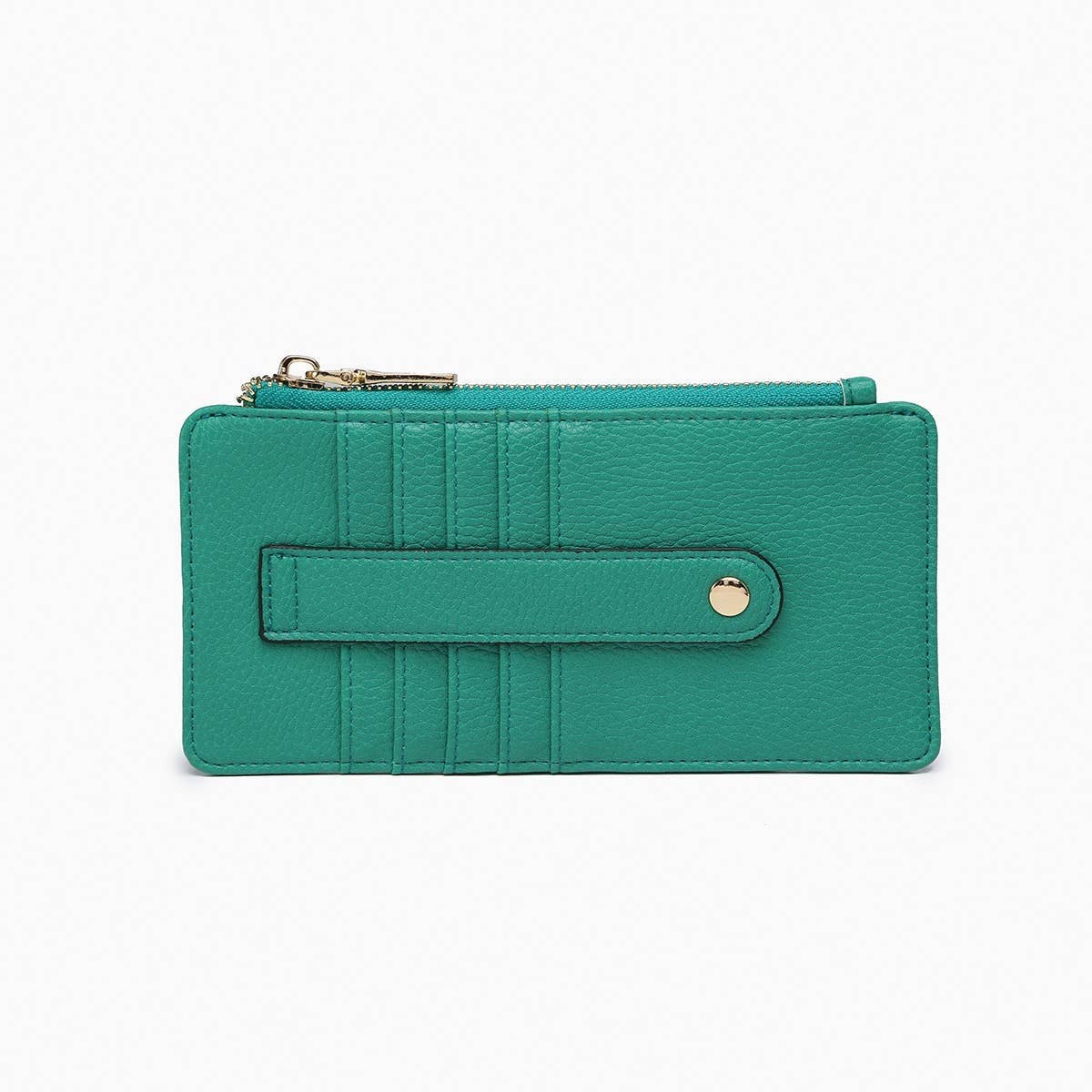 MiMi Wholesale - WL1889 Saige Slim Card Holder Wallet: Kelly Green