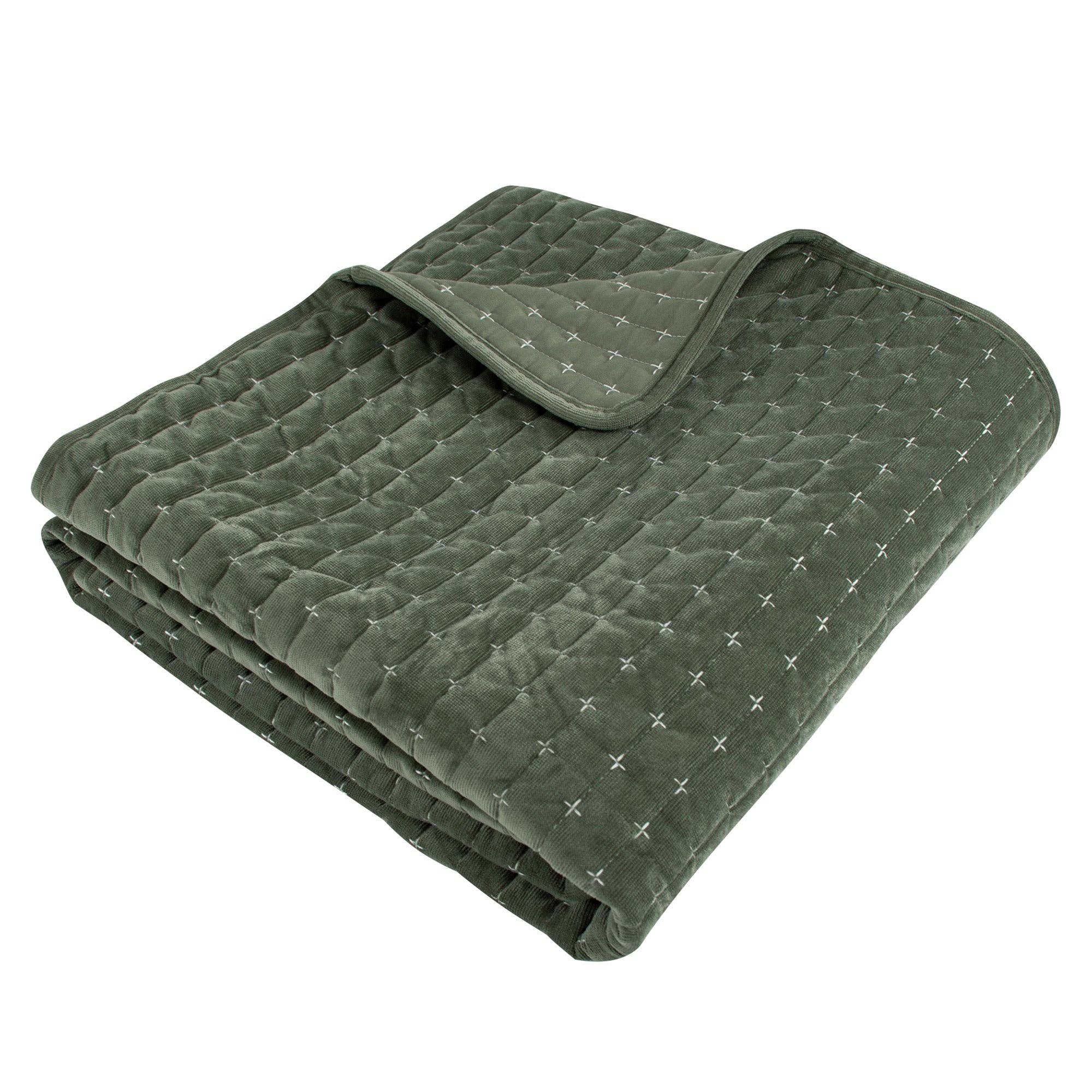 Levtex Home Velvet Stitch Throw
