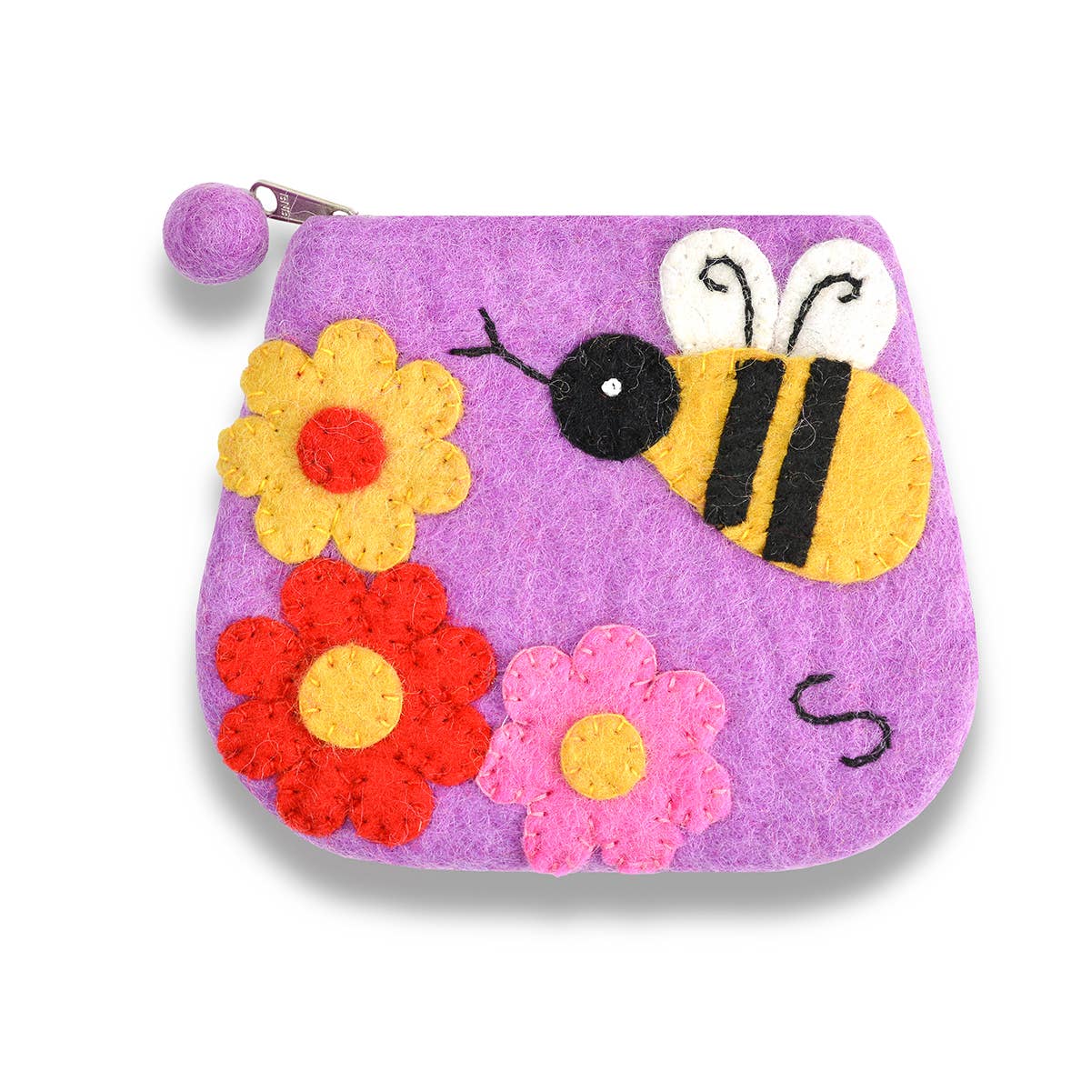BNB Crafts Inc. - Bumble Bee Coin Purse: Red