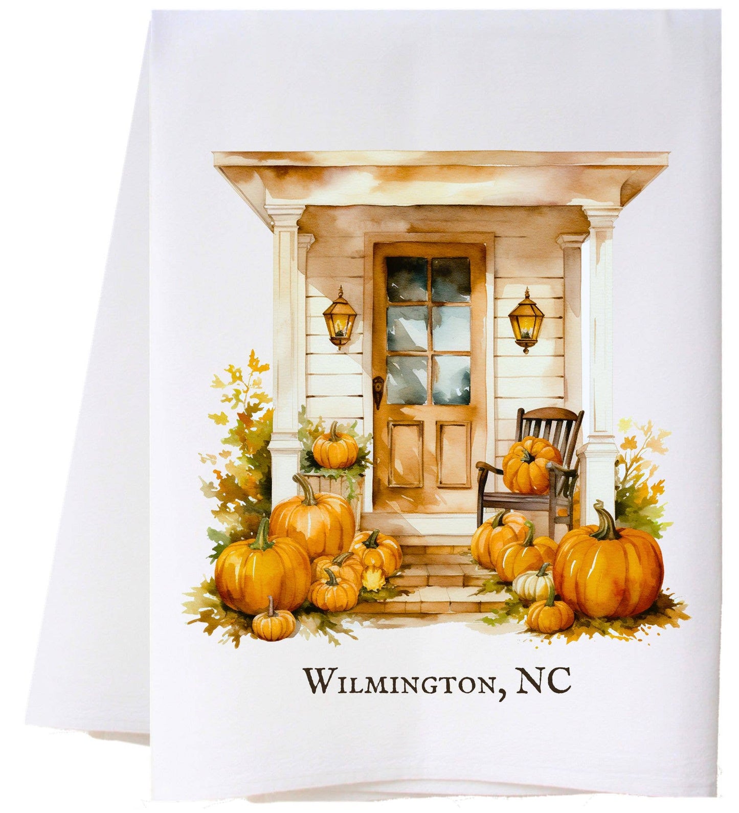 Cora & Pate - Door And Pumpkins Wonder Towel