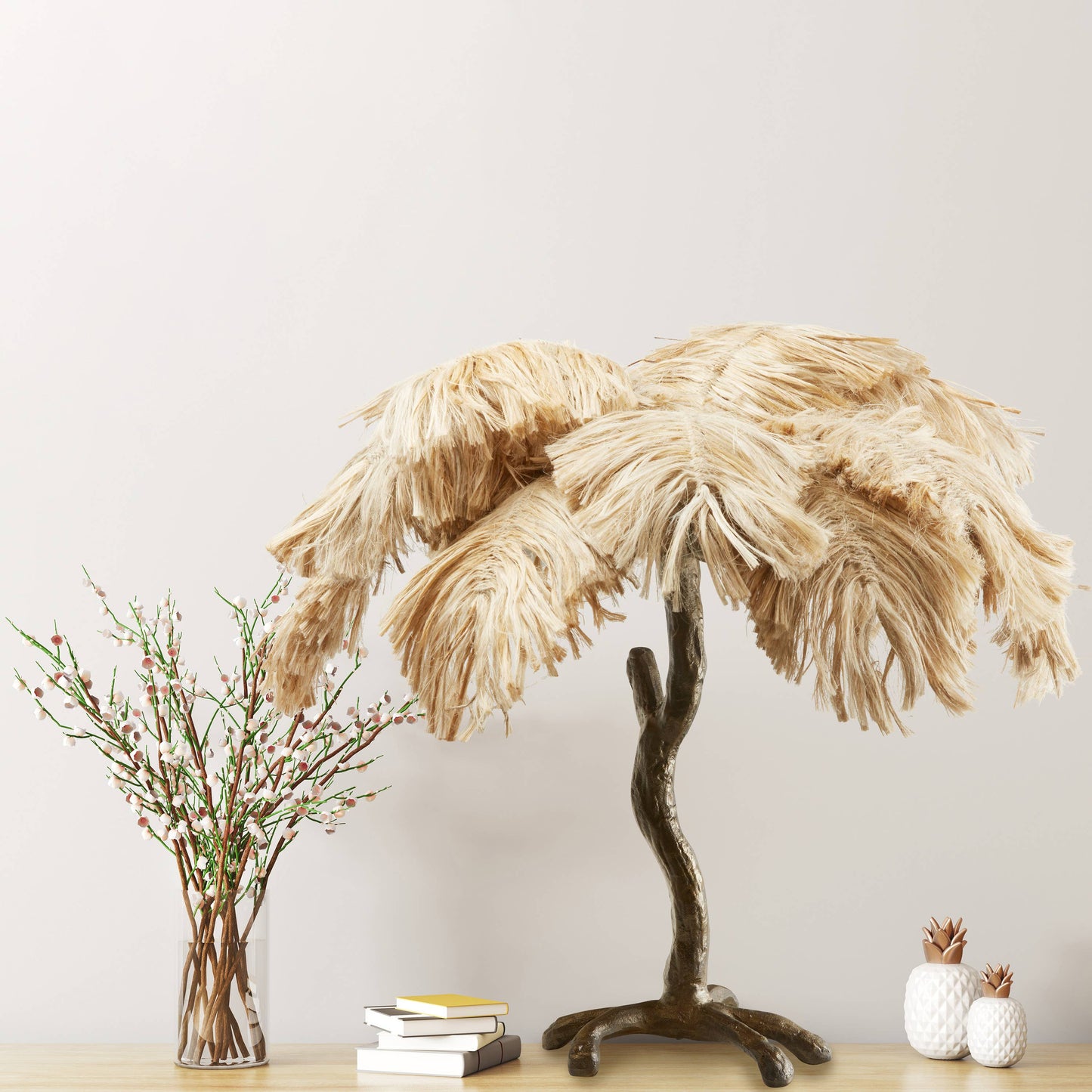 River of Goods - 30"H Sammy Bronze Tropical Palm Tree Table Lamp