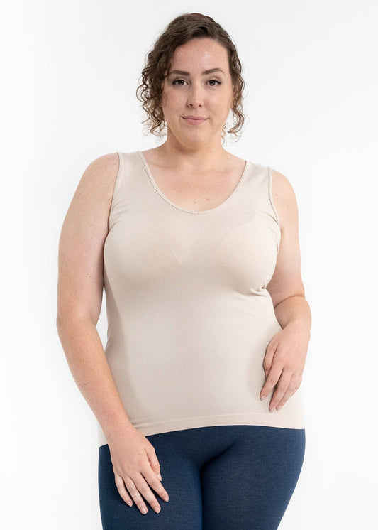 ELIETIAN - Reversible Tank - Curvy Fit: Sand Shell