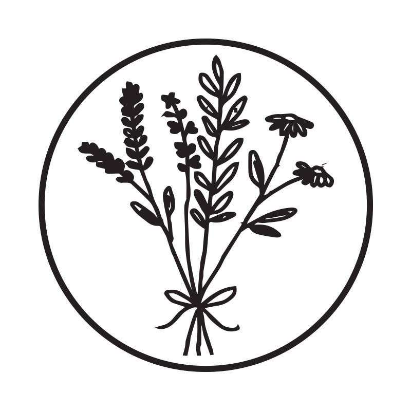 Freund Mayer & Co. - Brass Wax Seal Dies -popular symbols- no handle: Wildflowers