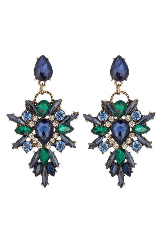 Eye Candy Los Angeles - New Gala Green Drop Earrings