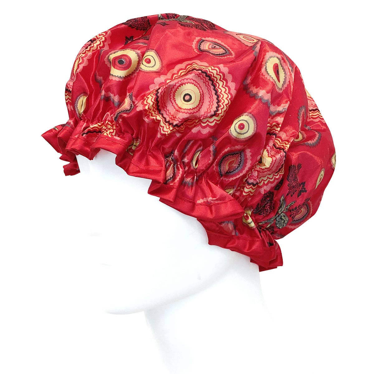 Wrapables.com - Wrapables Reusable Women's Waterproof Shower Caps: Pink Leopard