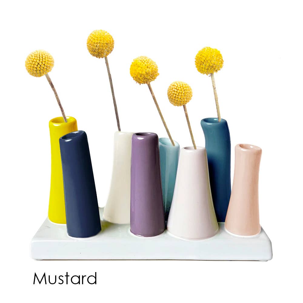 Chive - Pooley Modern Bud Vase For Flowers: Chartreuse