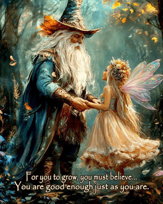 Mowbi - Good Enough - Wizard Logic Wall Art Prints – 8″x10″ Artwork for 11″x14″ Frame