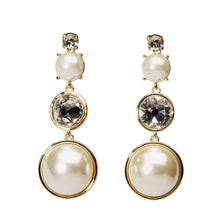 Load image into Gallery viewer, Lovett &amp; Co - Cordelia Swarovski ®️ Crystal and Pearl Drop Earrings