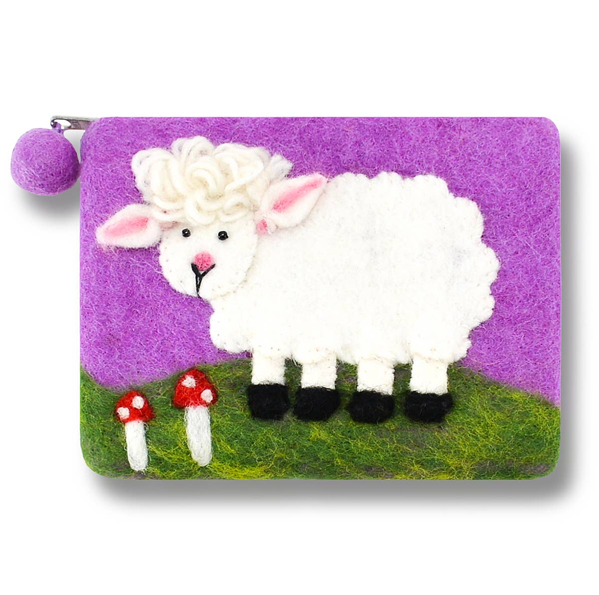 BNB Crafts Inc. - Felted Sheep Coin Purse: Gold