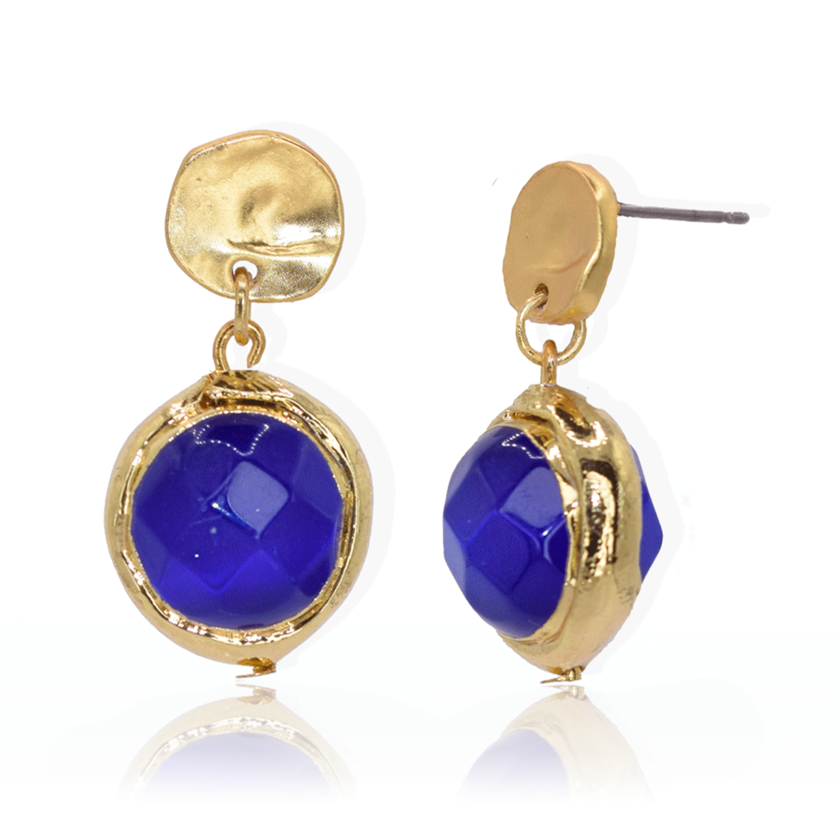 KARINE SULTAN - Coriandoli Earrings: Egyptian Blue