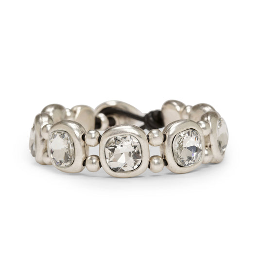 Chanour - Handmade Pewter & Crystal Bracelet - NB2143