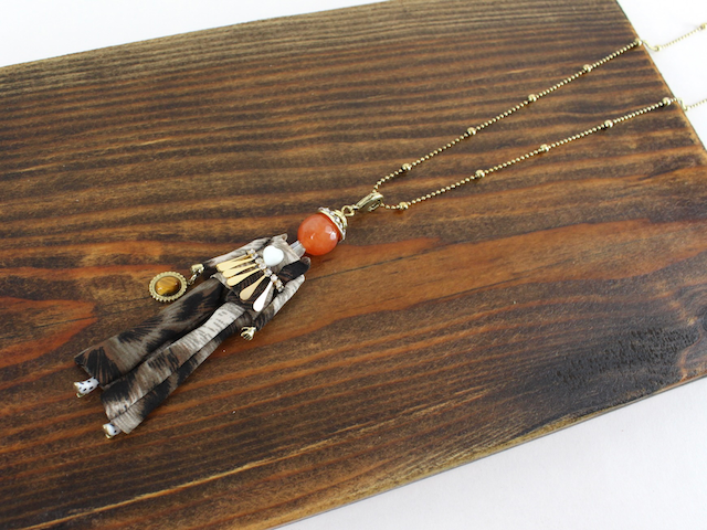 Pretty Persuasions - N23188B Stone Adorned French Doll Stainless Steel Necklace: 04 GD/French Doll 4