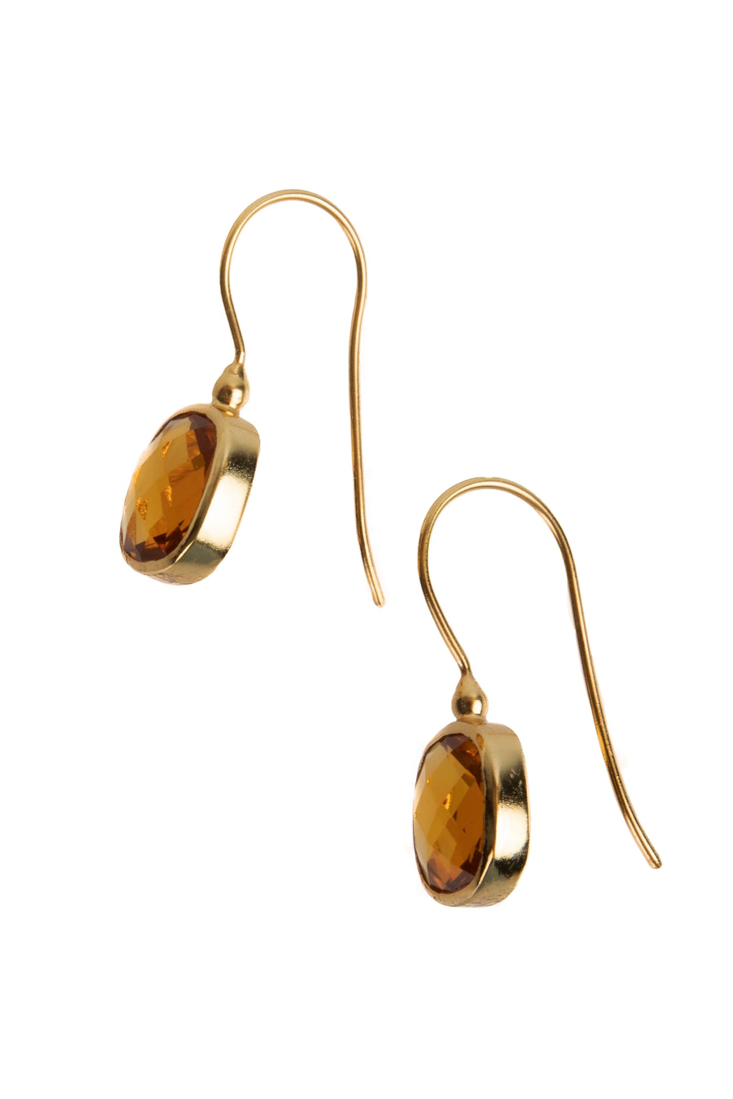 SAACHI - Cushion Cut Gemstone Earrings: RED