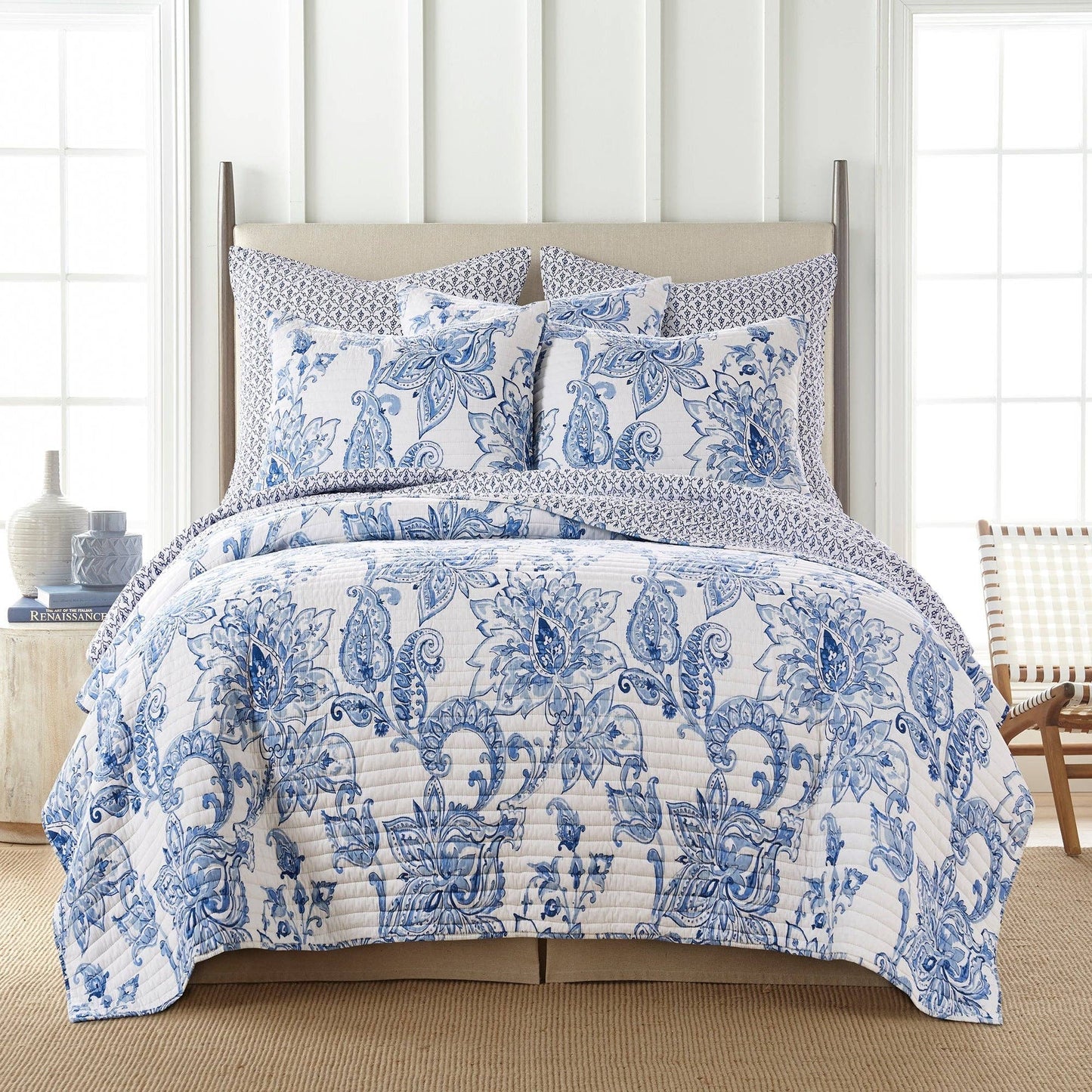 Levtex Home - Bennett Quilt Set: Blue / King/Cal King