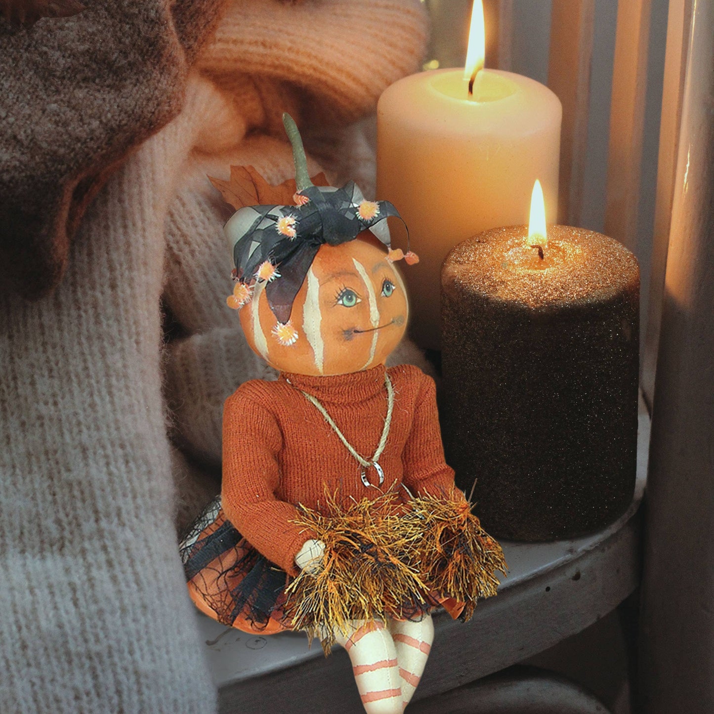 C&F Home - Lucille Football Gathered Traditions Art Doll