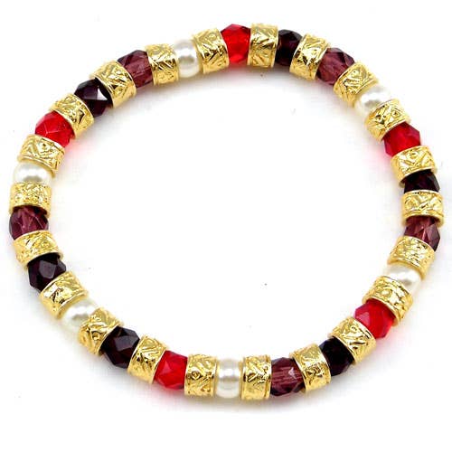 Alice Sturzinger LLC - Linda Murano Glass Stretch Bracelet: Black