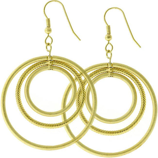 JGoodin - Golden Illusion Hoop Earrings