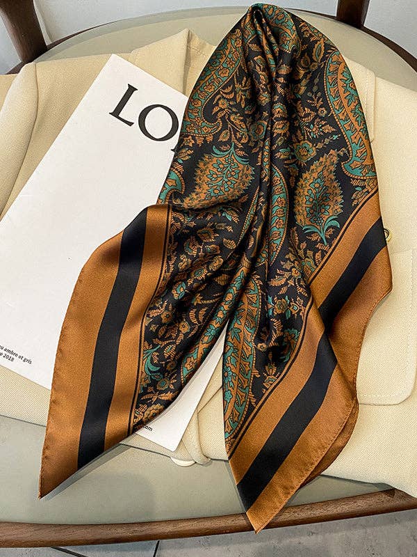 UZ Wholesale Store - Printed Sun Protection Shawl&Scarf: COFFEE / One_size