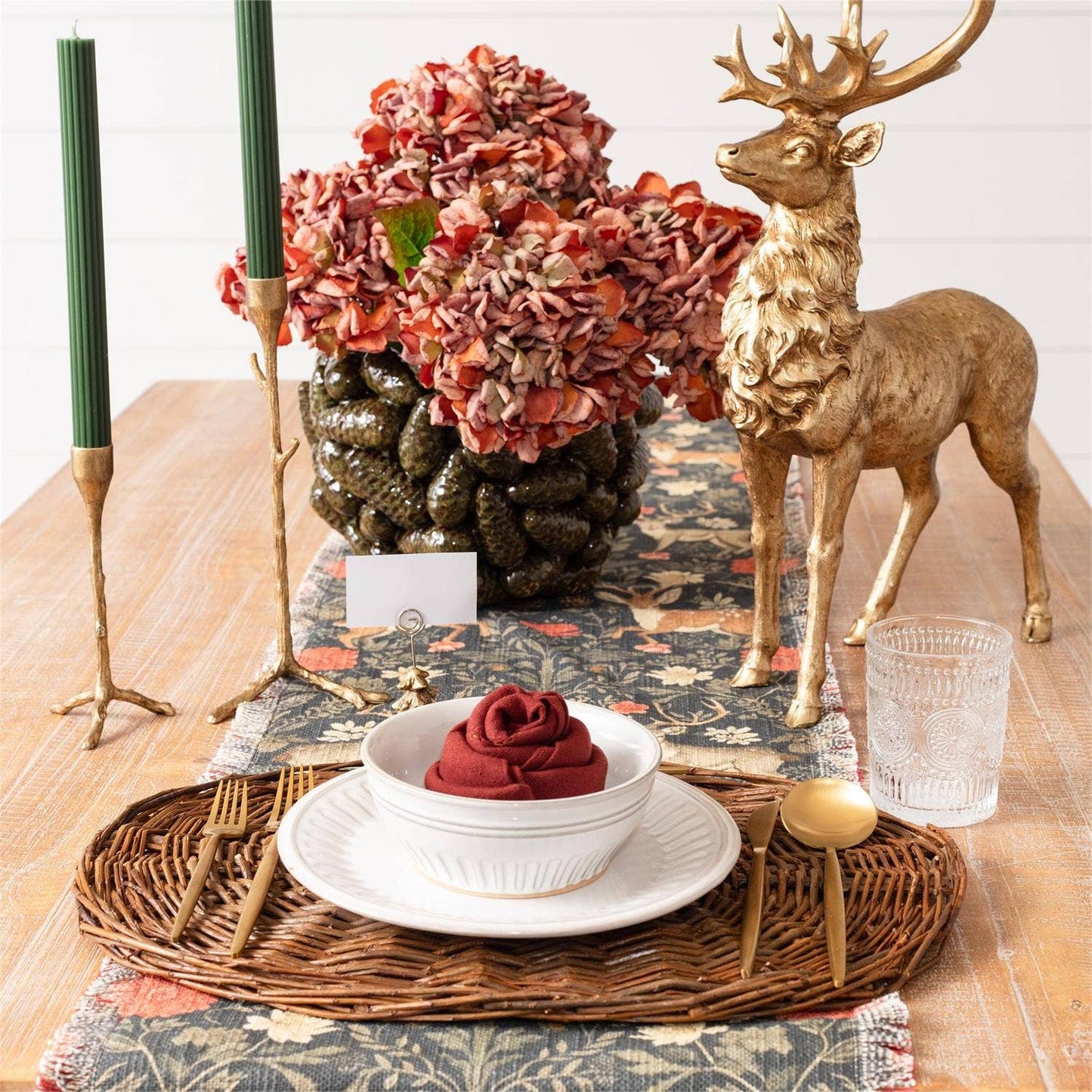 Audrey's Home & Gift - Table Runner - Balmoral Deer Print (Pk/02)