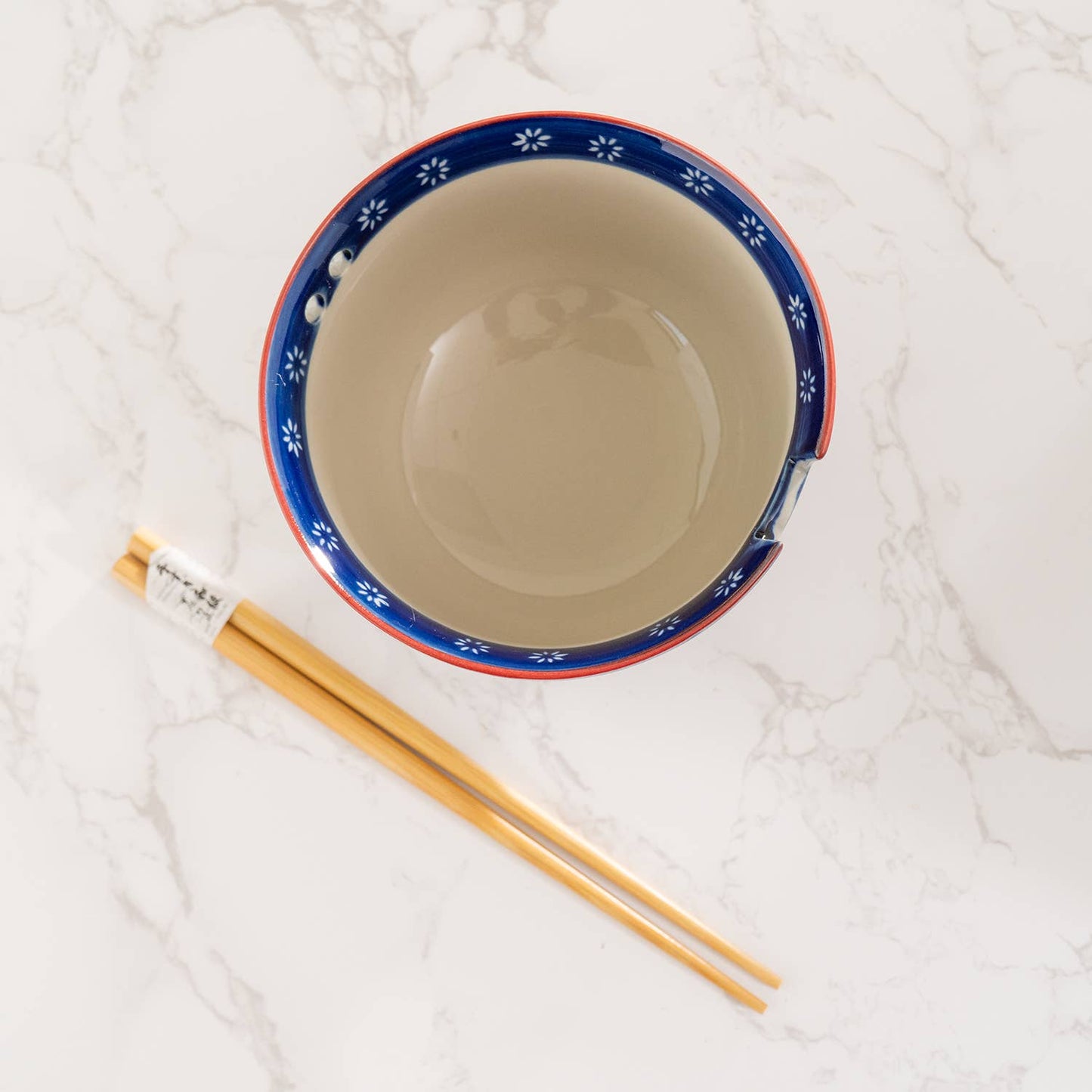 Urban Tokyo - Ume Plum Design 18oz 5.25"D Bowl With Chopsticks Set