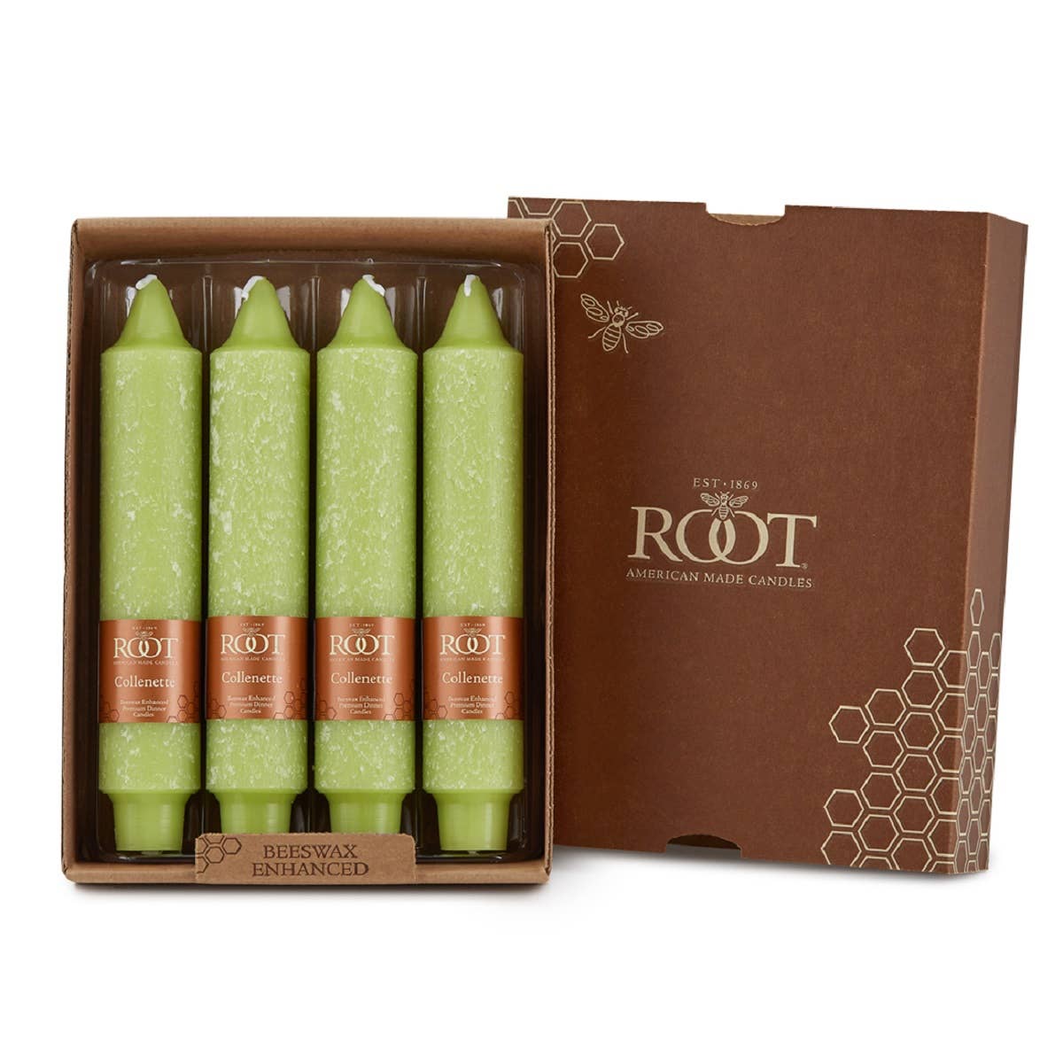ROOT Candles - ROOT Timberline Collenette Taper Candles: Willow / 7 inch