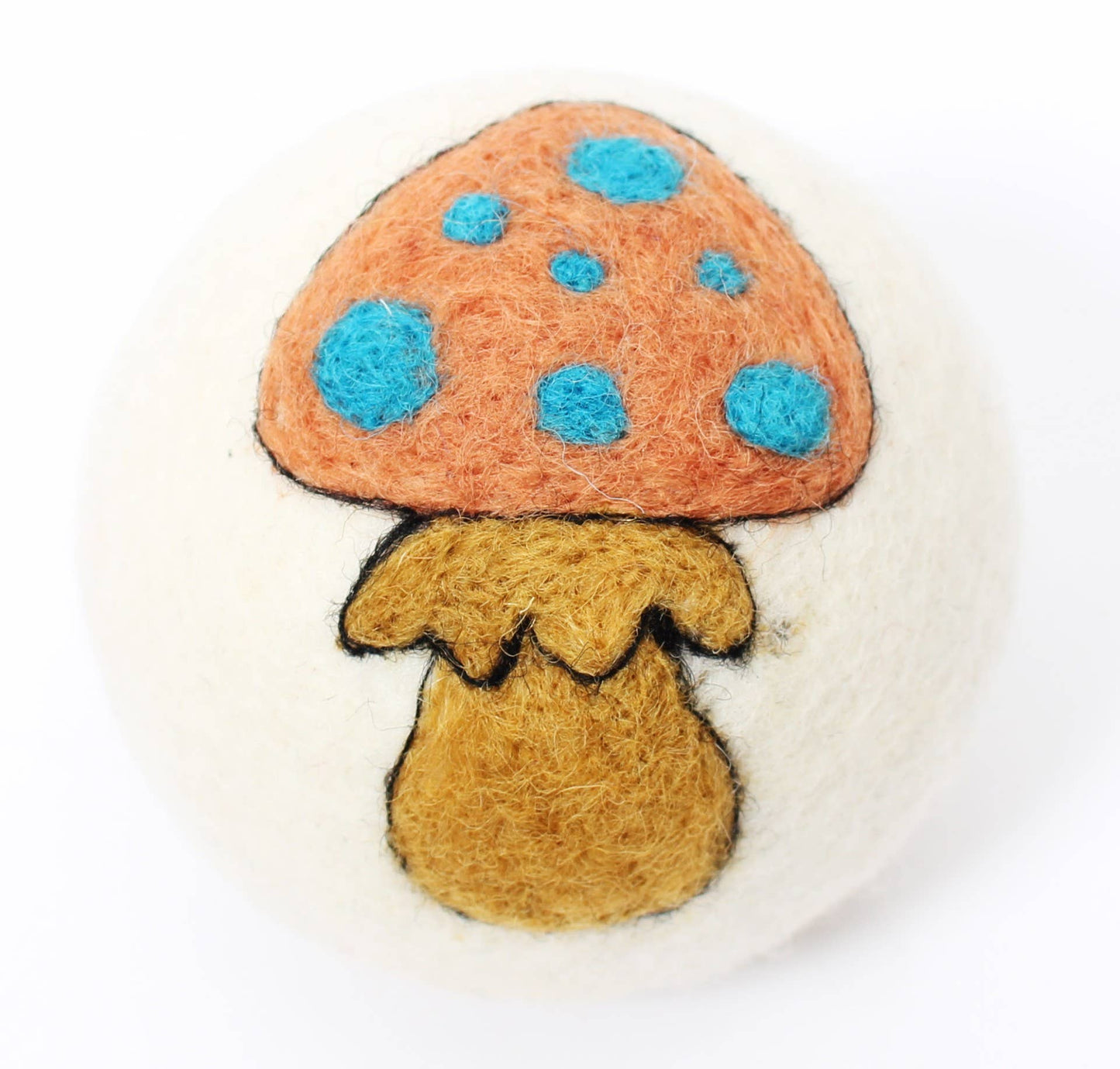 Ethical Global - Mushrooms: Eco Wool Dryer Balls Fair-Trade: Red Mushroom