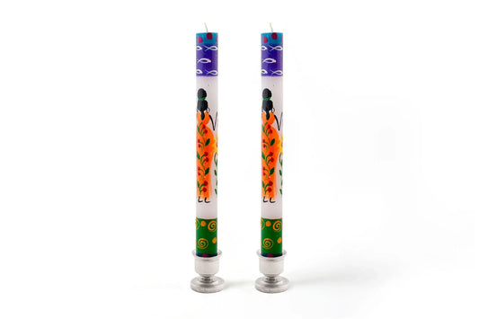 Thumbprint Artifacts - African Ladies Candle: Taper 9" pair (8 hour burn time)