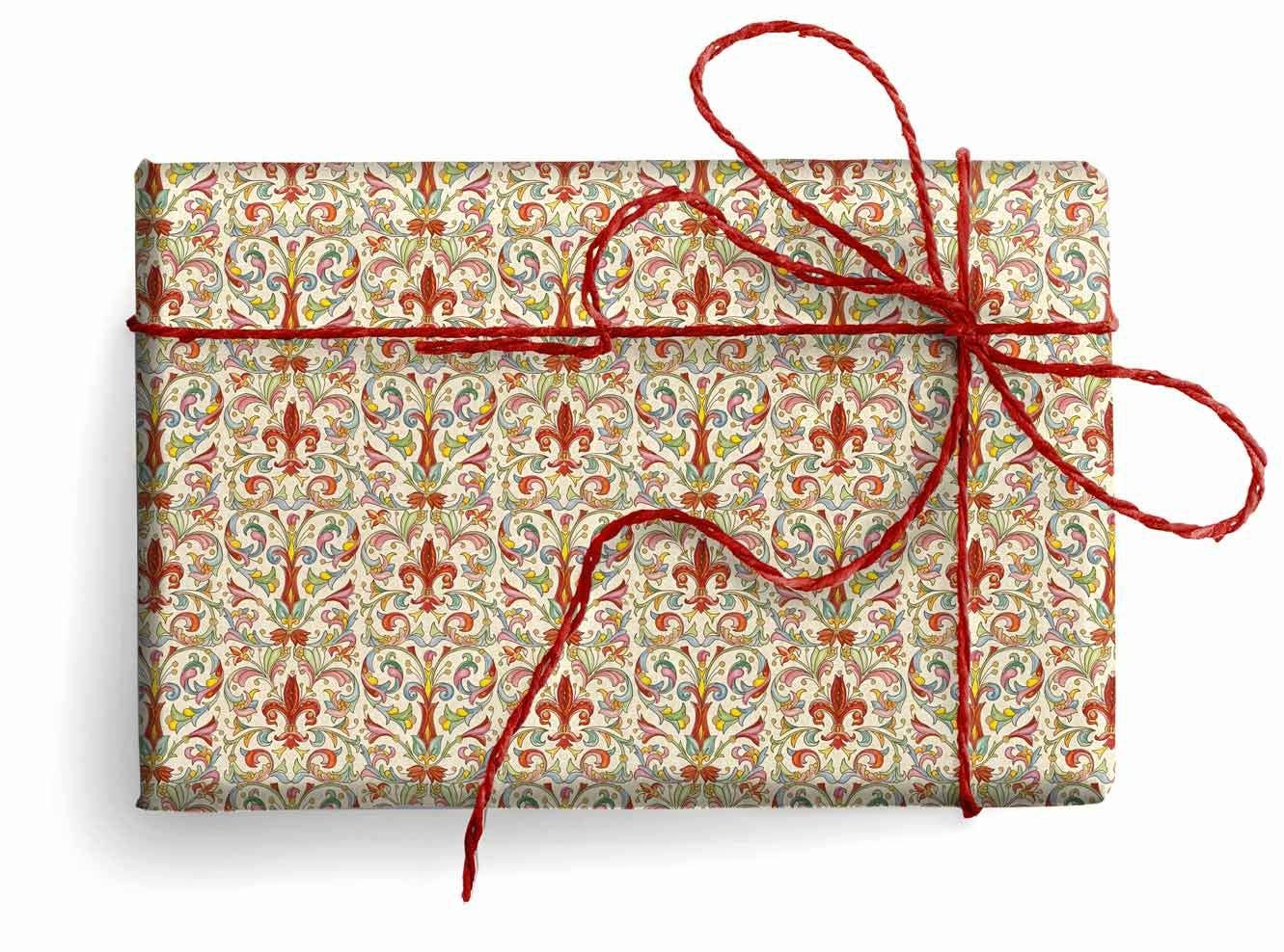 San Lorenzo Design - Florentine Wrapping Paper, Large Sheets 27.5 x 39 in.: Caltagirone