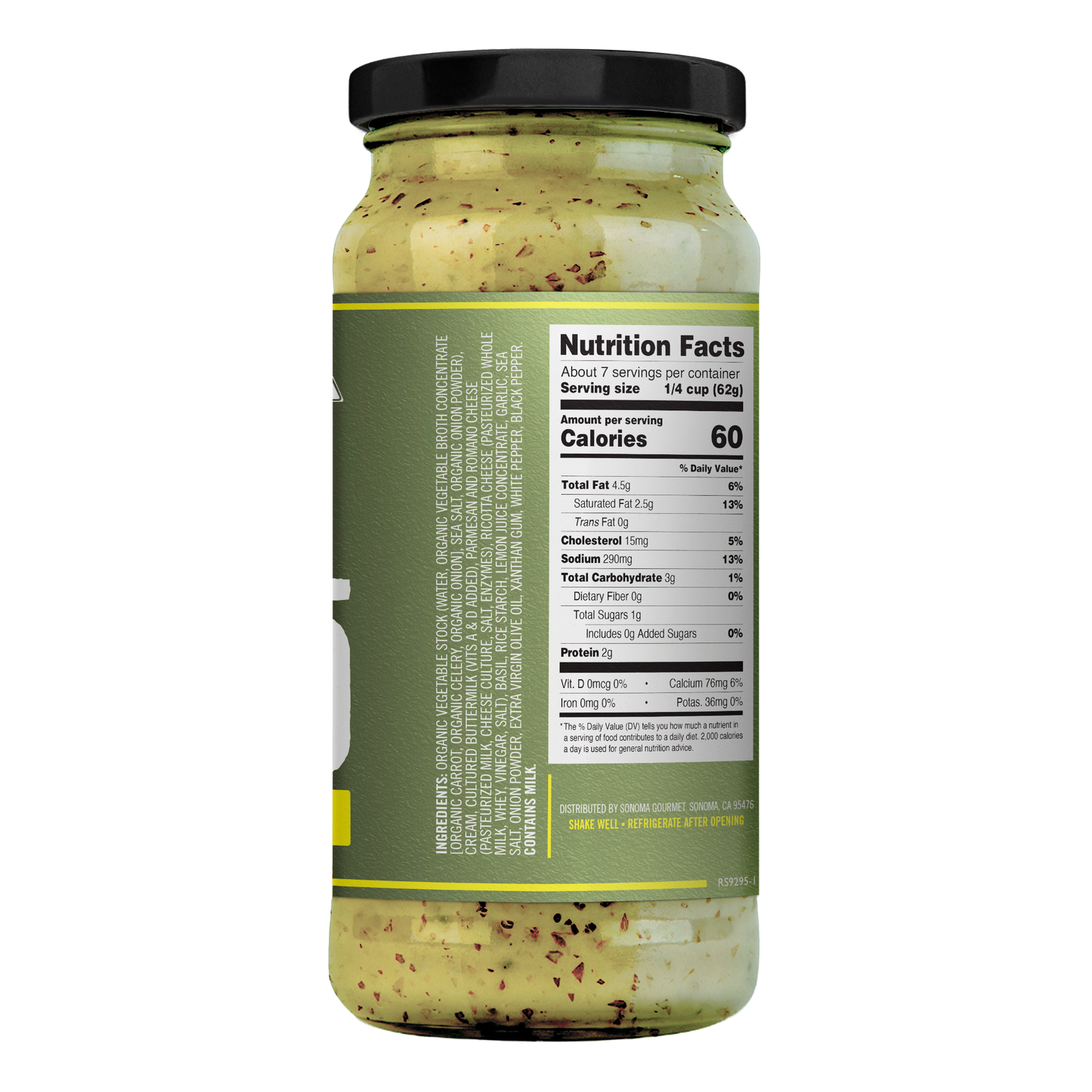 Sonoma Gourmet - Basil Pesto Alfredo Sauce: 15.5oz
