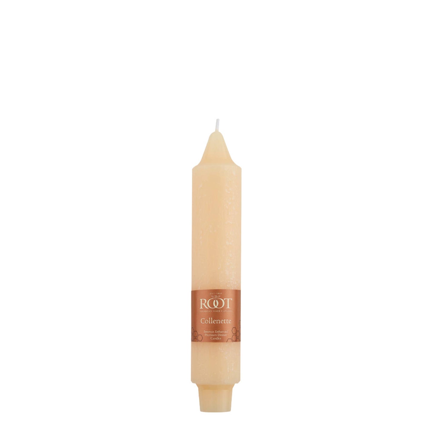 ROOT Candles - ROOT Timberline Collenette Taper Candles: Ivory / 7 inch